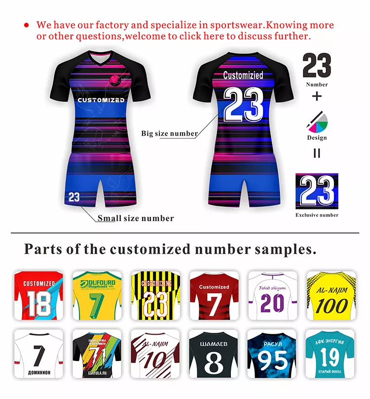 Wholesale Sublimation Printing Thai Quality Custom Striped Soccer Jersey  Manufacturer