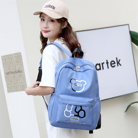 Fashionable Lightweight Cartoon Bear Pattern Handbag Box-shaped Bag