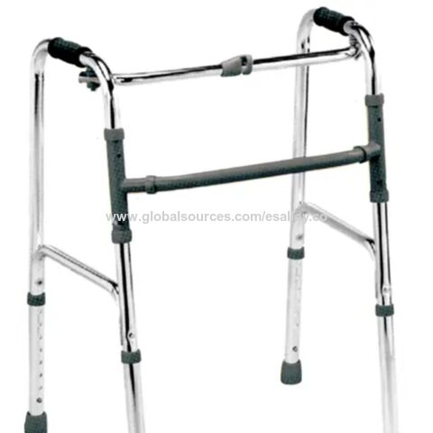 Adjustable Foldable Movable Iron Pipe Walker for Disabled and The