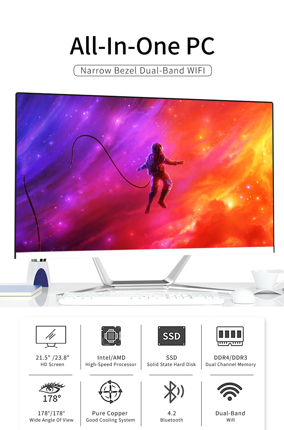 Buy Wholesale China New Core I5 I7 I9 Gaming Desktop Computer Set