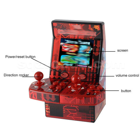 A Red Retro Classic Games Children's Handheld Small Game