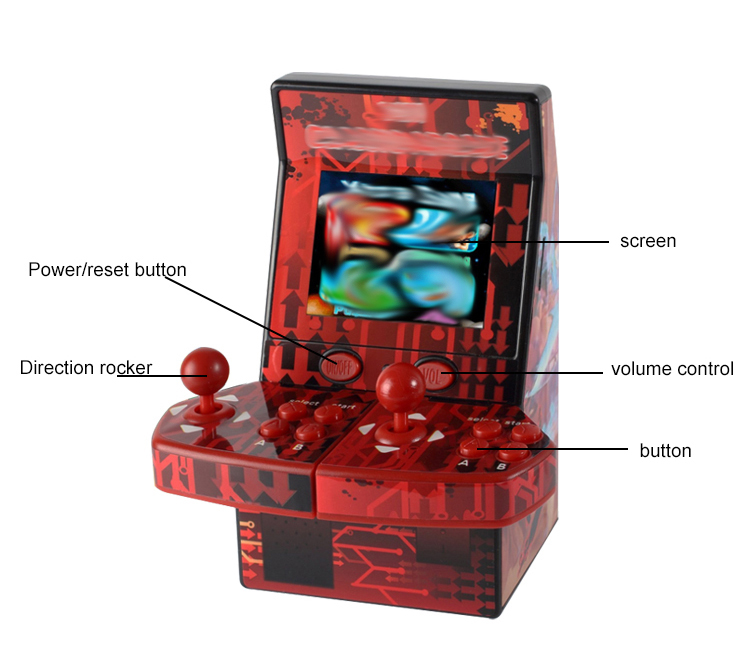 Built-in Multiple Games Childhood Mini Arcade Handheld Game