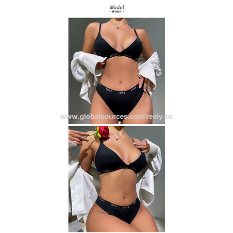 New Small Breasts Gathering Underwear Female Lingerie Side Breast  Anti-Sagging Show Breasts Bra Set Embroidery