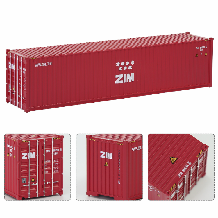 Shipping Container Train Model C8746 Railway Modeling Layout 1:87 Ho Scale Model Train 40