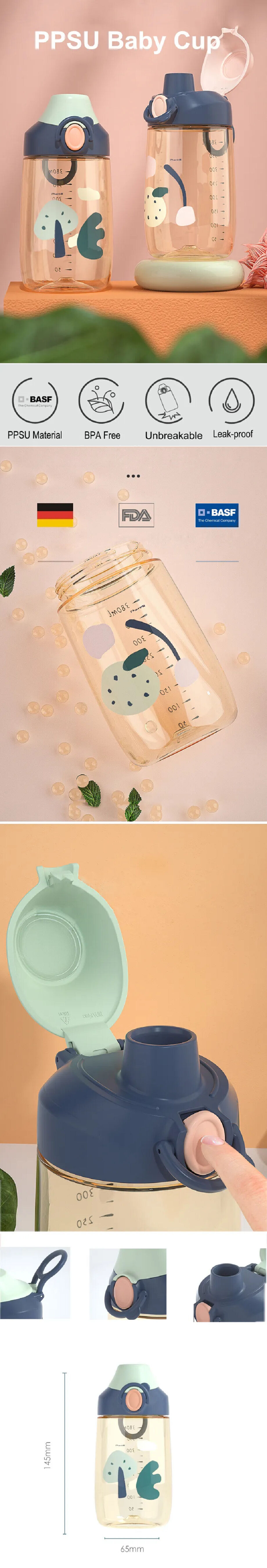 Manufacturer Kids Water Bottle With Straw For School Girls And Boys