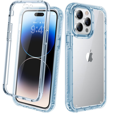 Carcasa completa 360 ° para iPhone 13 Mini - Carcasa de cuerpo entero +  Protector de pantalla Azul