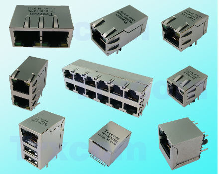 RJ45 Female Connector With Isolation Transformer 10/100base-TX For Wifi  Router