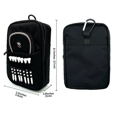 Portable Golf Ball Pouch with Embossed Brand Logo and Tee Holder - China  Golf Ball Pouch and Golf Ball Cover price