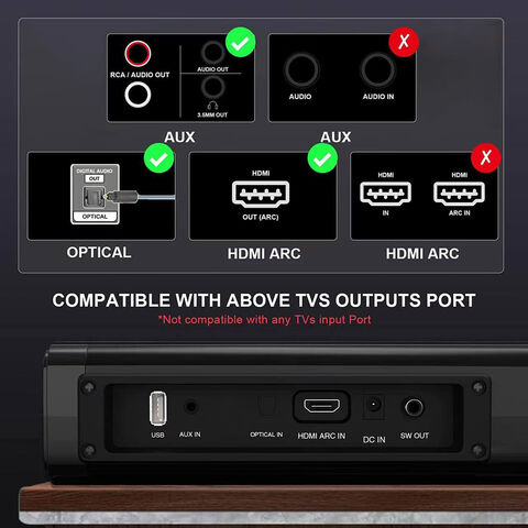 Barre de son sans fil Bluetooth Hifi haut-parleur TV Home cinéma barre de  son pour sortie TV 3.5mm – acheter aux petits prix dans la boutique en  ligne