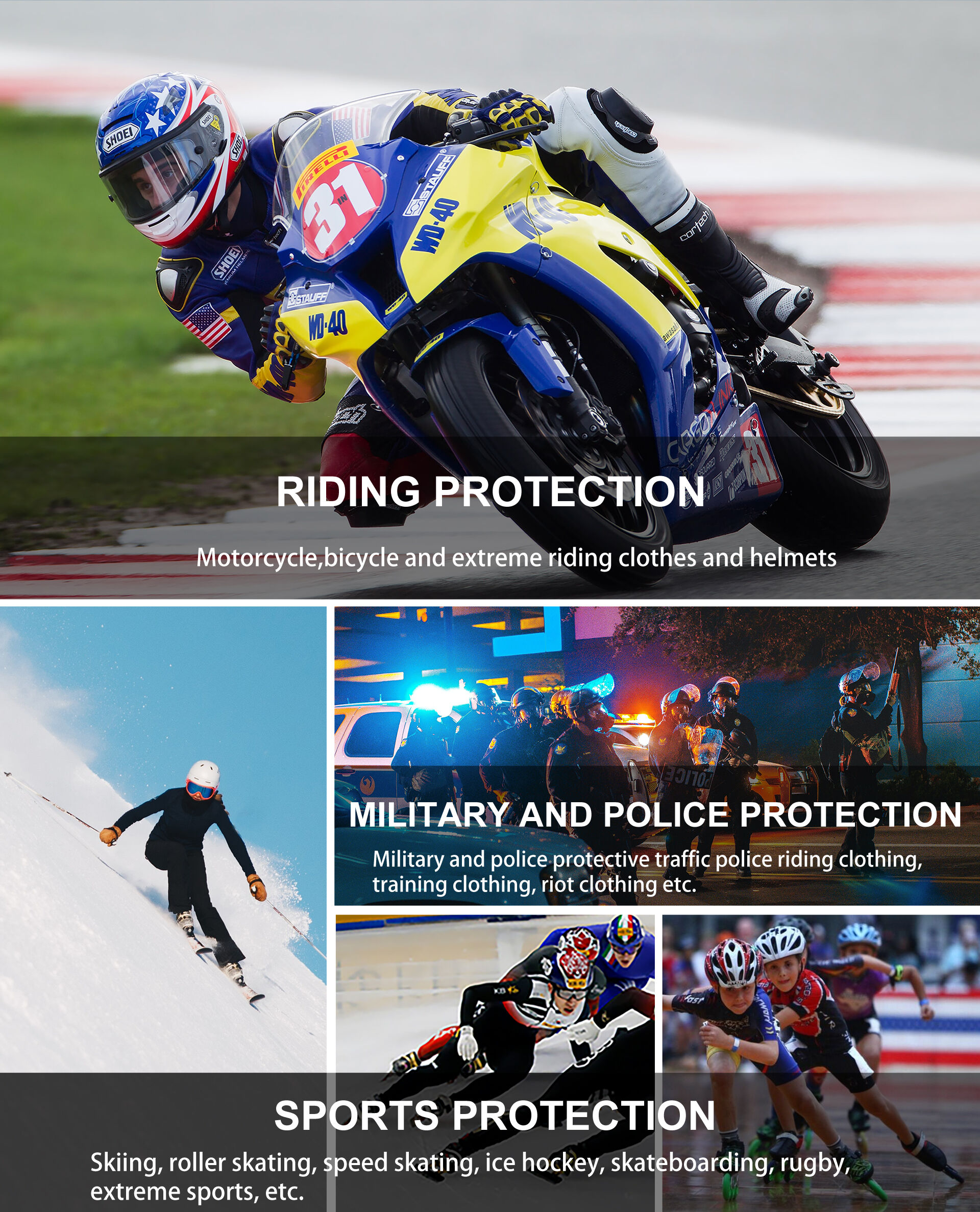 Genouillères de moto pour hommes, coudières, manches de bras,  protège-genoux, engrenages de protection, garde de