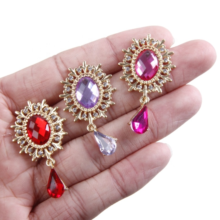 Teardrop Flat Back Rhinestone Buttons Crystal Glass Buttons For Diy ...