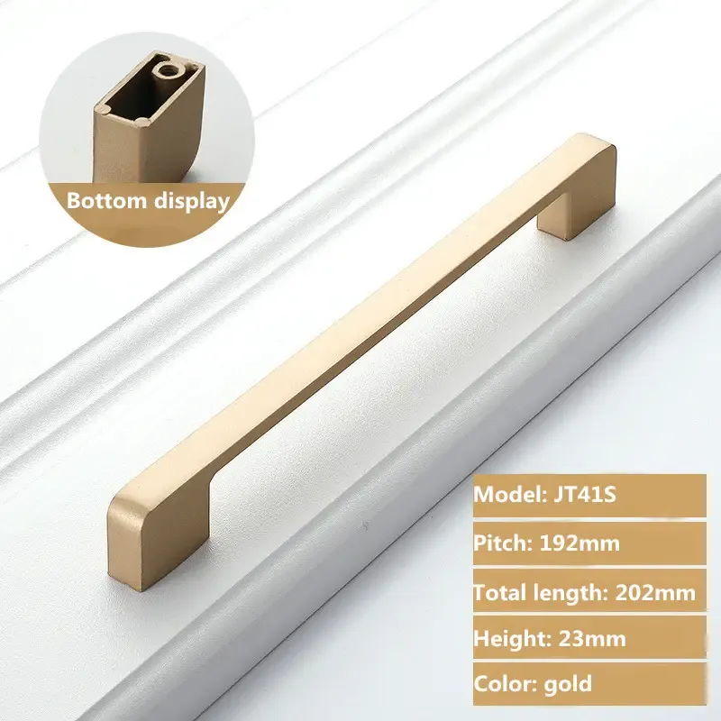 Tiradores Modernos Para Cajones Y Armarios | 2 Unidades | Color Marrón Oscuro | Paso 96 Mm