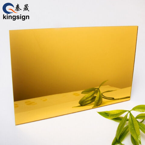 1/8 (3mm) Gold Mirror Acrylic Plexiglass Plastic Sheet 24 x 12