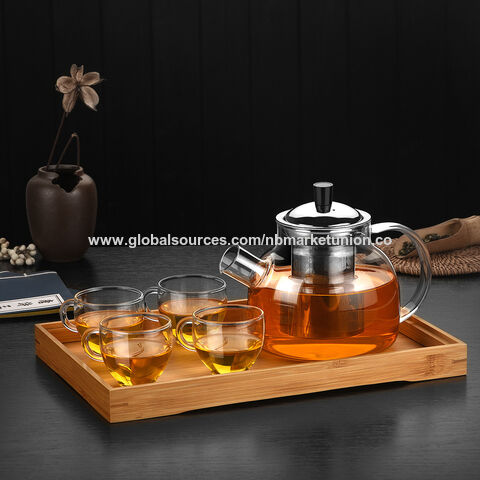 Glass Teapot with Removable Infuser Stovetop Safe Tea Kettle Tea  Pot(350ML/12OZ)