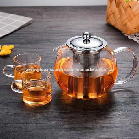 1300ml Glass Kettle for Tea Cooking,high Borosilicate Glass