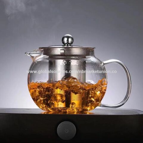 Teabloom Stovetop & Microwave Safe Teapot (40 oz) with Removable