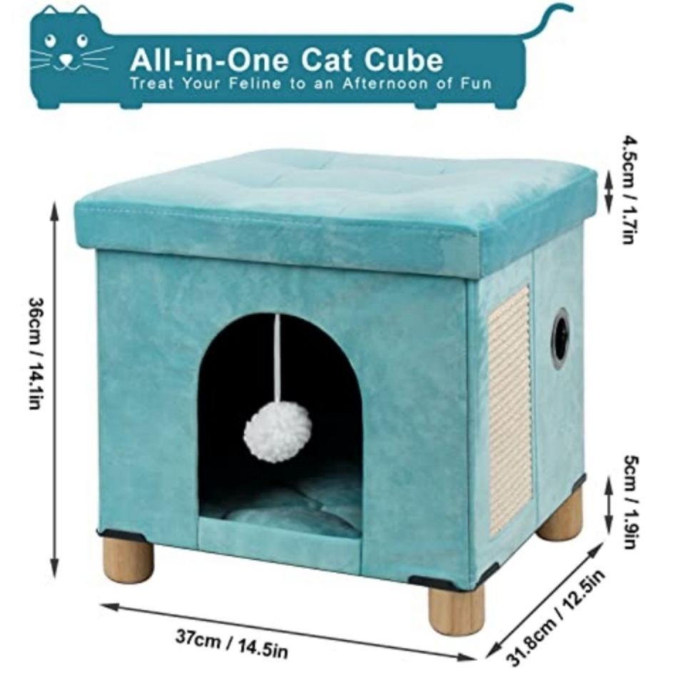 Buy Wholesale China Foldable Cat Bed , Large Cat Cube For Pet Cat House