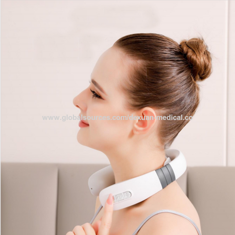 Smart Electric Neck and Shoulder Massager Low Frequency Heating Pain Relief  Tool