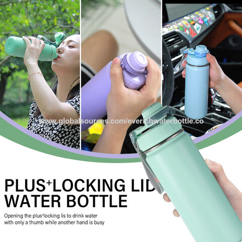 Buy Wholesale China Stainless Steel Water Bottle With Straw Lid - Flip-top  Lid - Wide Mouth Insulated Sports Water Bottles & Water Bottle at USD 1.99