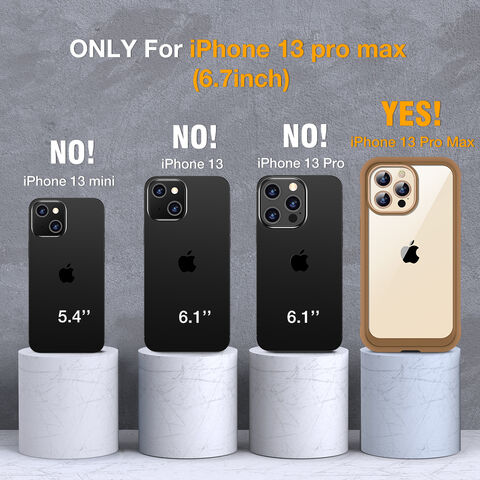 جراب زجاجي من ميراكيس لهاتف iPhone 13 Pro Max مقاس 6.7 بوصة مع واقي شاشة مدمج من الزجاج المقوى 9H - شوكولاتة