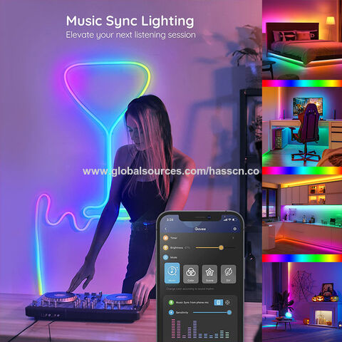 Buy Wholesale China Led Strip Lights Smart Light Strips With App Control  Remote, 5v 5050 Led Lights For Bedroom Music Sync Color Changing Lights 10m  & Led Strip Light at USD 4.1