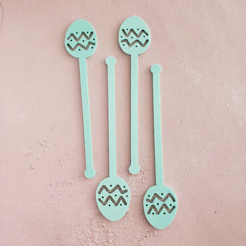 Mint Christmas Tree Drink Stirrers - Acrylic Stir Sticks Set – fioribelle