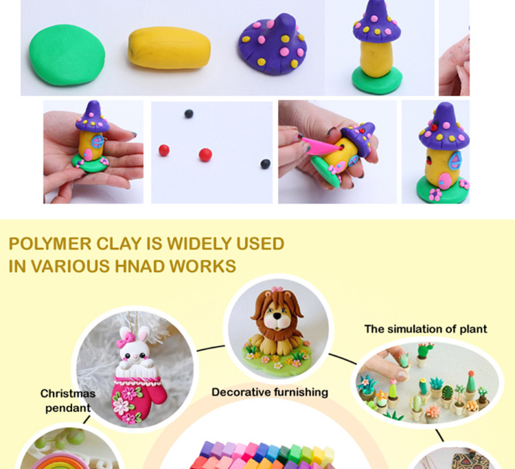Buy Wholesale China Polymer Clays 60 Colors Modeling Clay Kit Diy Oven
