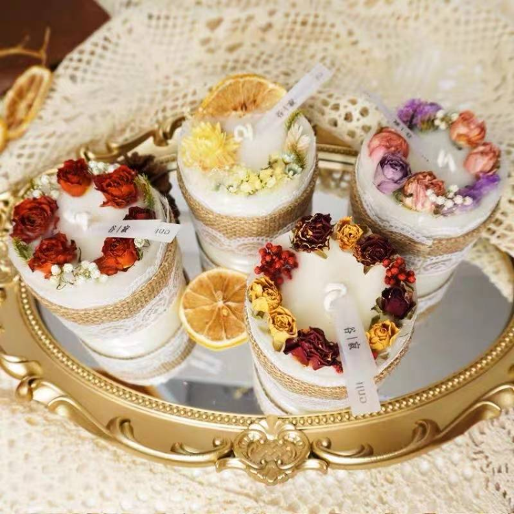 Buy Wholesale China Botanical Dry Flower Scented Candle Gift Set High ...