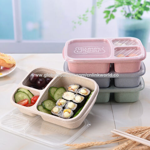 1pc Microwave Safe Plastic Lunch Box, Portable Bento Box For Students &  Adults, Japanese Style
