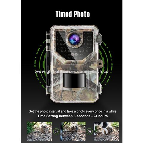 Caméra de surveillance GENERIQUE Caméra de chasse vert 24mp suivi de la  faune sans fil application de surveillance pièges photo avec vision  nocturne infrarouge