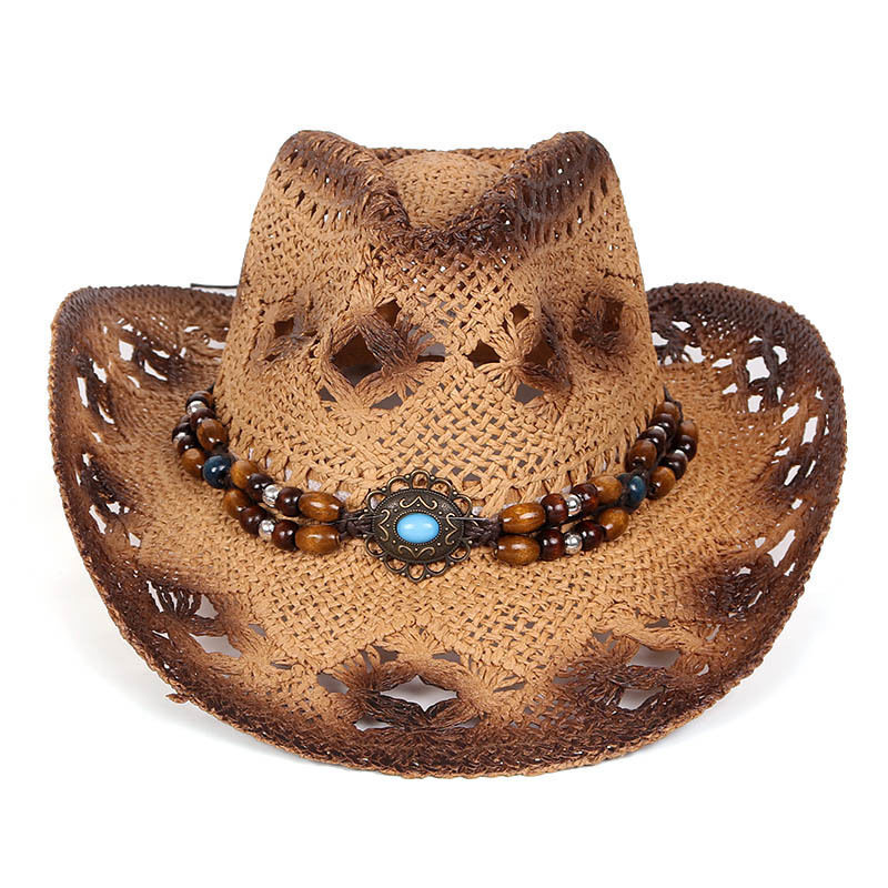 Straw Cowboy Hat For Women And Men , Western Cowboy Straw Hat With Beads  And Rhinestone Decoration $4.8 - Wholesale China Straw Cowboy Hat at  Factory Prices from Chanch Accessories International Co.