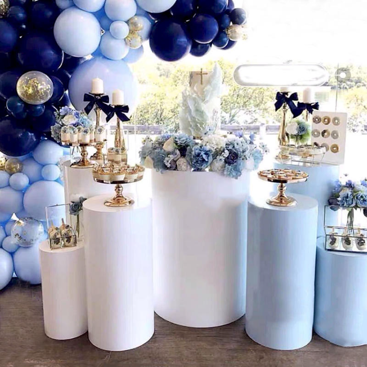 Round Party Decoration Floor Cake Table Pedestal Stand Cylinder Plinth DIY Wedding Decorations