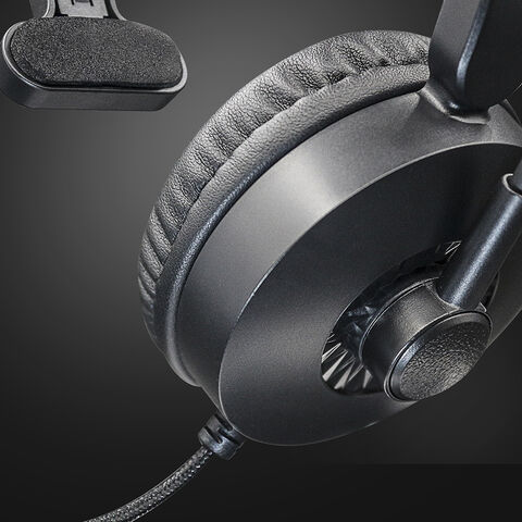 AURICULARES USB PARA ORDENADOR CENTRO DE LLAMADAS CON CANCELACIÓN DE RUIDO  AURICULARES CON CABLE PARA SKYPE/PC/ORDENADOR