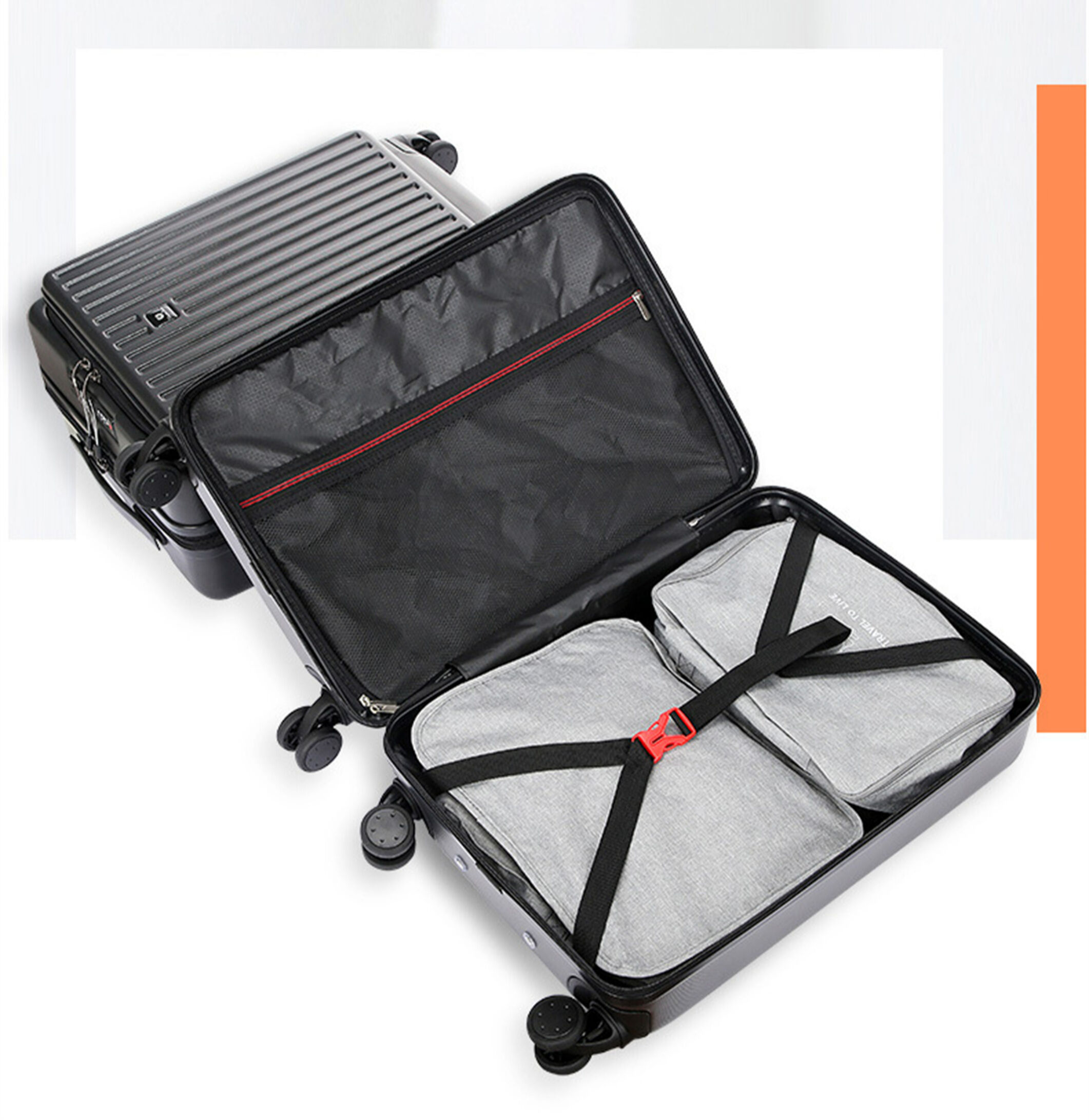 Buy Wholesale China Hot Sales Antitheft Travel Trolley Bags Abs 1 Set 3 ...