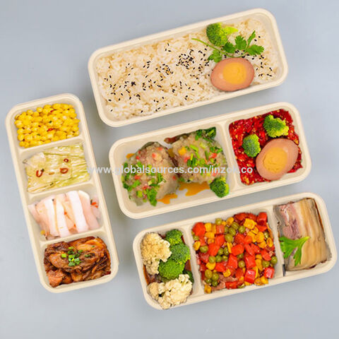 Lokyo Eco Friendly Biodegradable Lunch Corn Starch Tablewares Disposable  Take Away Compartment Bento Food Box - Buy Compartment Bento Food Box,Disposable  Take A…