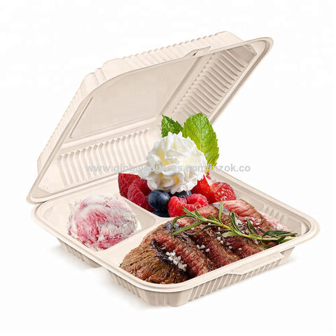 Eco Restaurants Catering Takeaway Takeout Food Packing Black White Food  Containers Biodegradable to Go Boxes with Hinged Lid - China Disposable  Take out Container and Eco Friendly Tiffin Container price