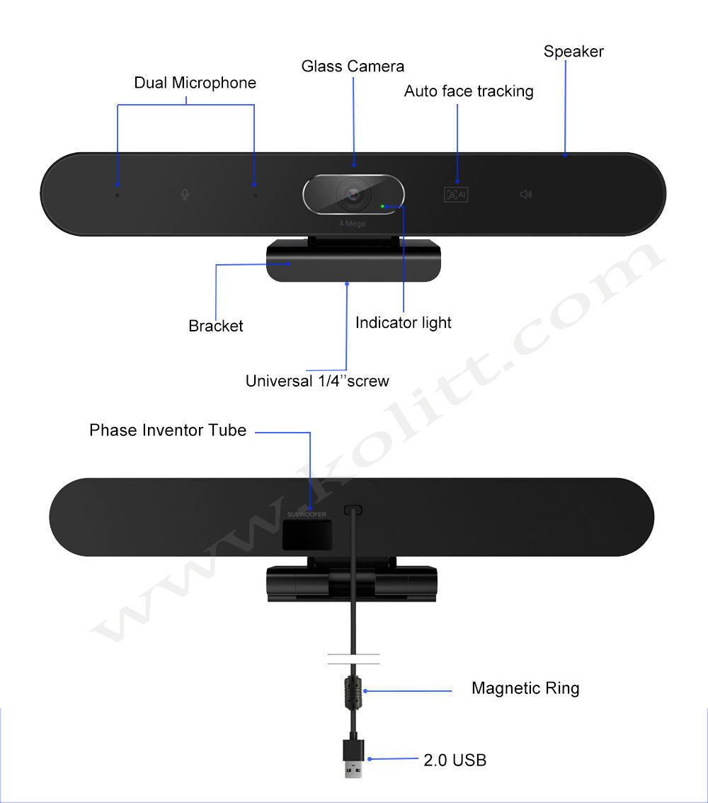 Camara VideoConferencia Logitech MeetUp 4k + Microfono – Mega