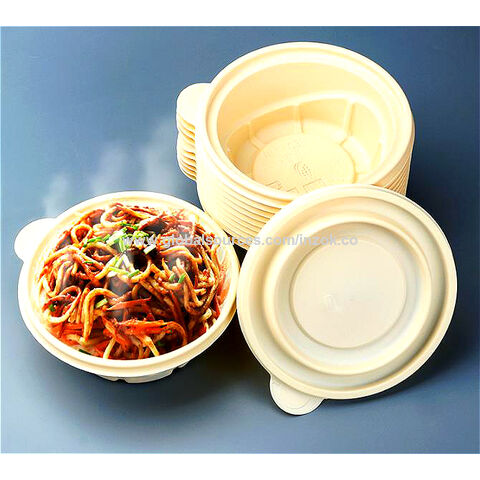 cornstarch bowls Custom Printed Disposable-Buy round food bowls