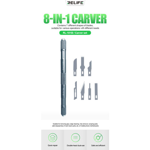 Relife Rl-101b 8-in-1 Carver Ic Glue Removing Tools - Buy China