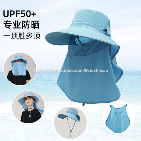 Chapeau De Soleil Pliable Mixte - Style Pêcheur En Coton - Pour Plage, Loisirs