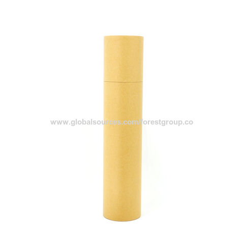 Customized Industrial Cardboard Mailing Poster Tube Package Round Cylinder  Craft Paper Text Shipping Tube Packaging