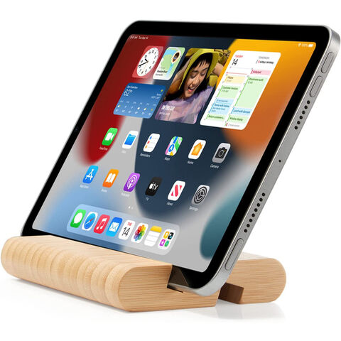 Personalized Wood Desktop Organizer Smartphone Tablet Stand Unique