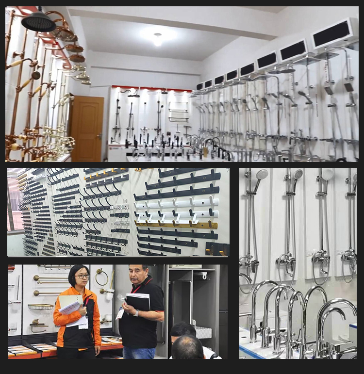 Bathroom Accessories Brass Shower Faucet Set Long Neck Shower Mixer Tap