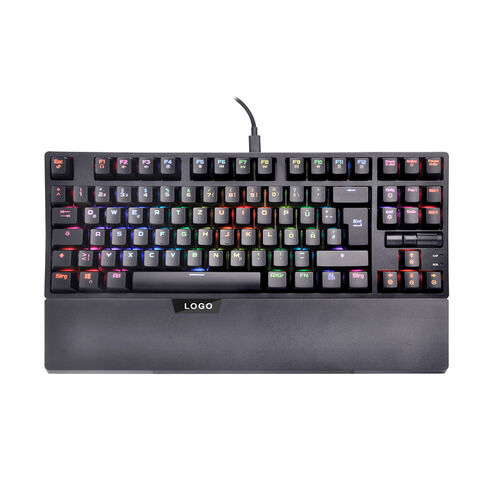 Compre 87 Teclas Tkl Teclado Mecánico Con Azul/rojo/marrón/negro Swithces  Mecánicos y Teclado Tkl 87 Teclas de China por 20 USD