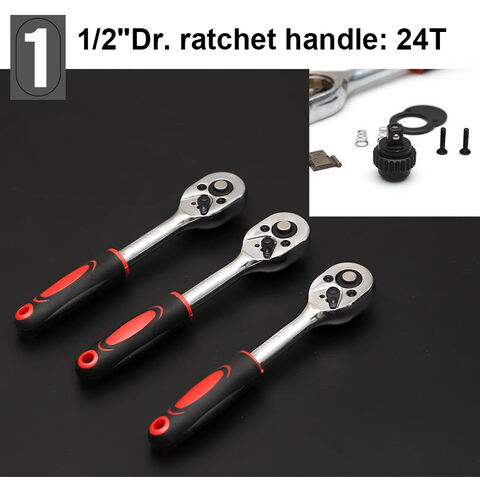 Wrench Tool Set Auto Repair Mechanics Tools Kit Hex Key Wrenches Extension  Quick Ratchet Spanner Handle