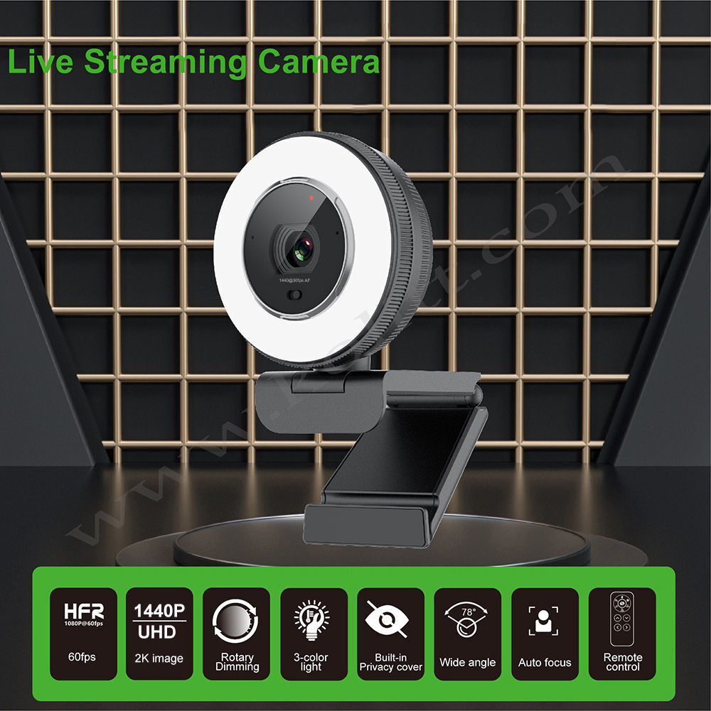 Buy Wholesale China Hot Seller Ring Light Webcam 2k Web Camera Usb Web ...