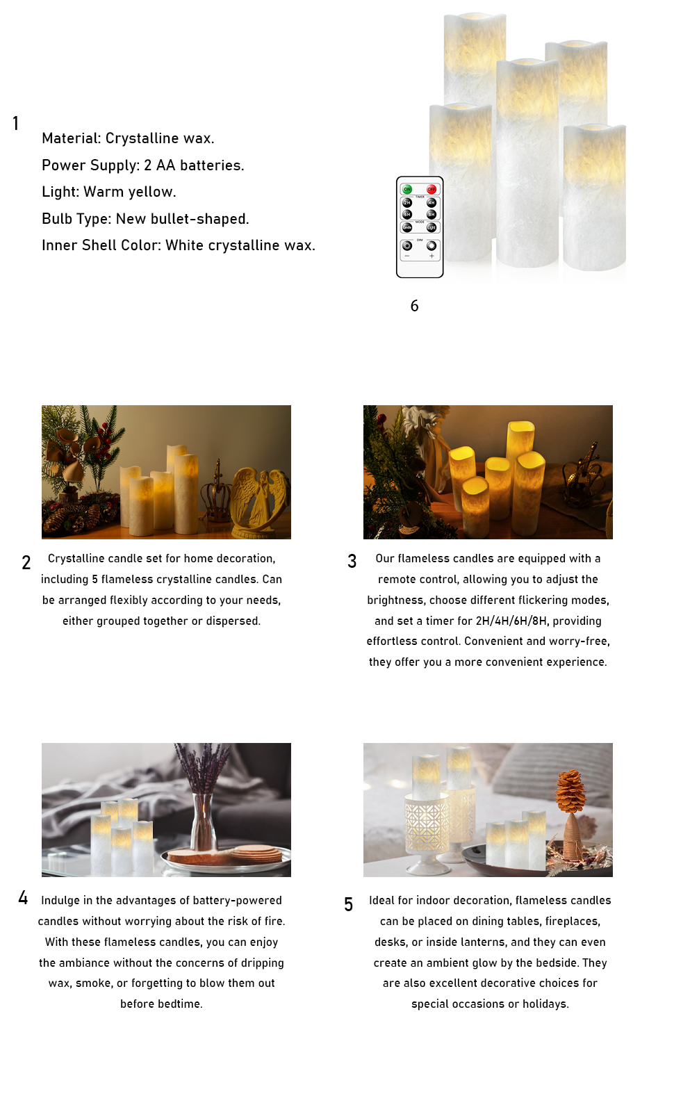 Buy Wholesale China Latest Design Decoration Electronic Candle Light Aa