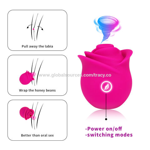 Buy Wholesale China Cute Rose Sex Toy Suction Vibrator Pink Flower Adult  Vibrator The Rose Sucking Sex Toy For Women & Sex Toy at USD 10.15