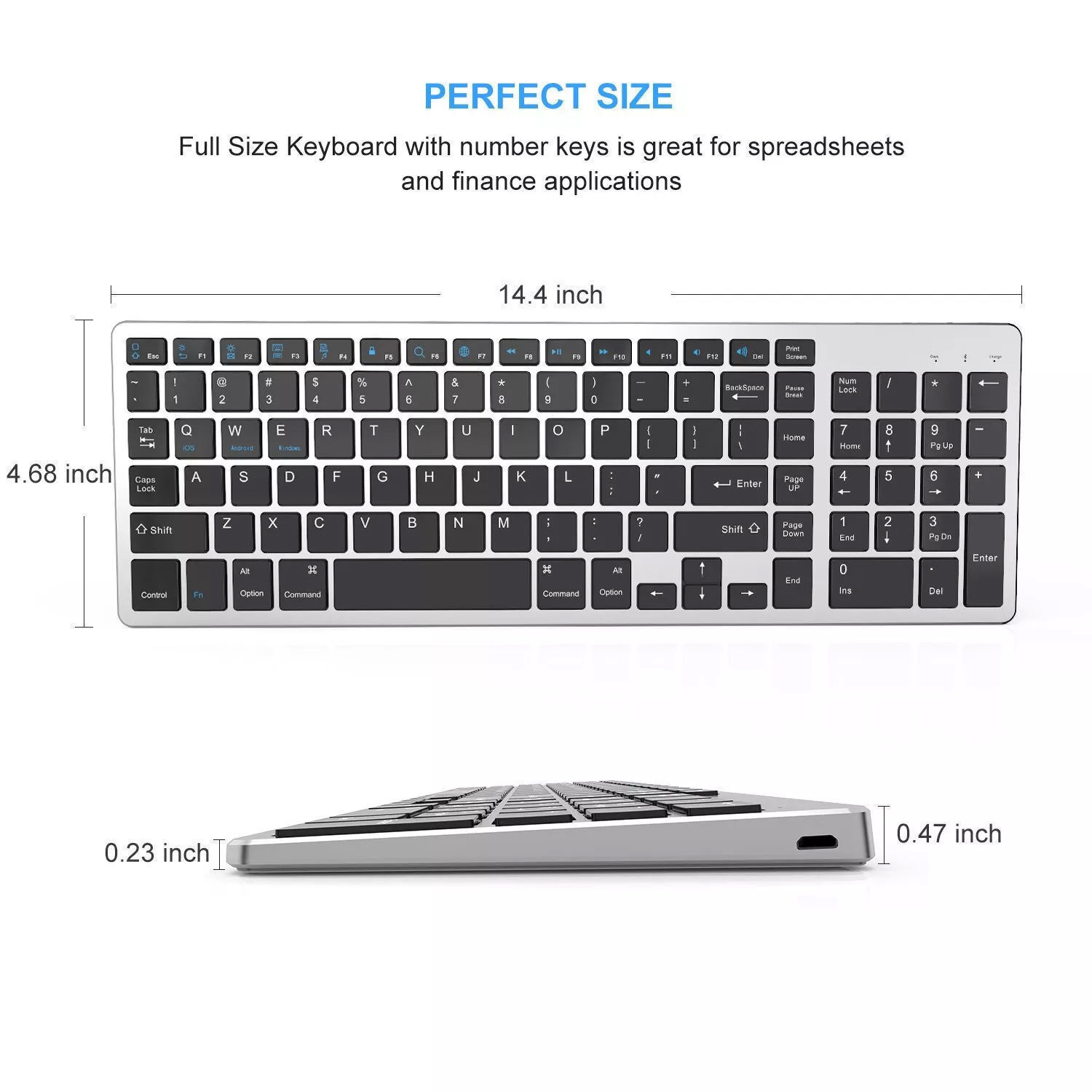 Buy Wholesale China Aluminum Slim Keyboard Thin 2.4ghz Usb Backlit ...