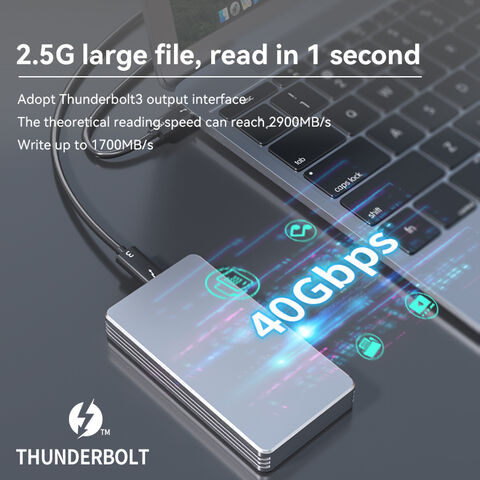 Jusqu'à 2,4 Go/s en lecture pour ce SSD Thunderbolt 3